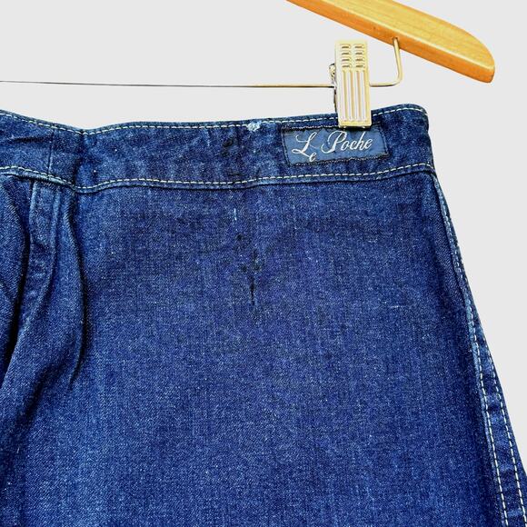 VTG 80s Le Roche Jeans Womens 30x32 10 Straight Leg High Rise Denim Preppy 24KT - Picture 2 of 8